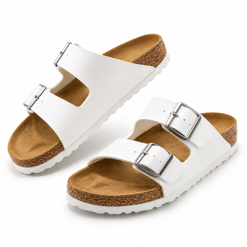 Adjustable Two-Strap Lightweight Slide Sandals