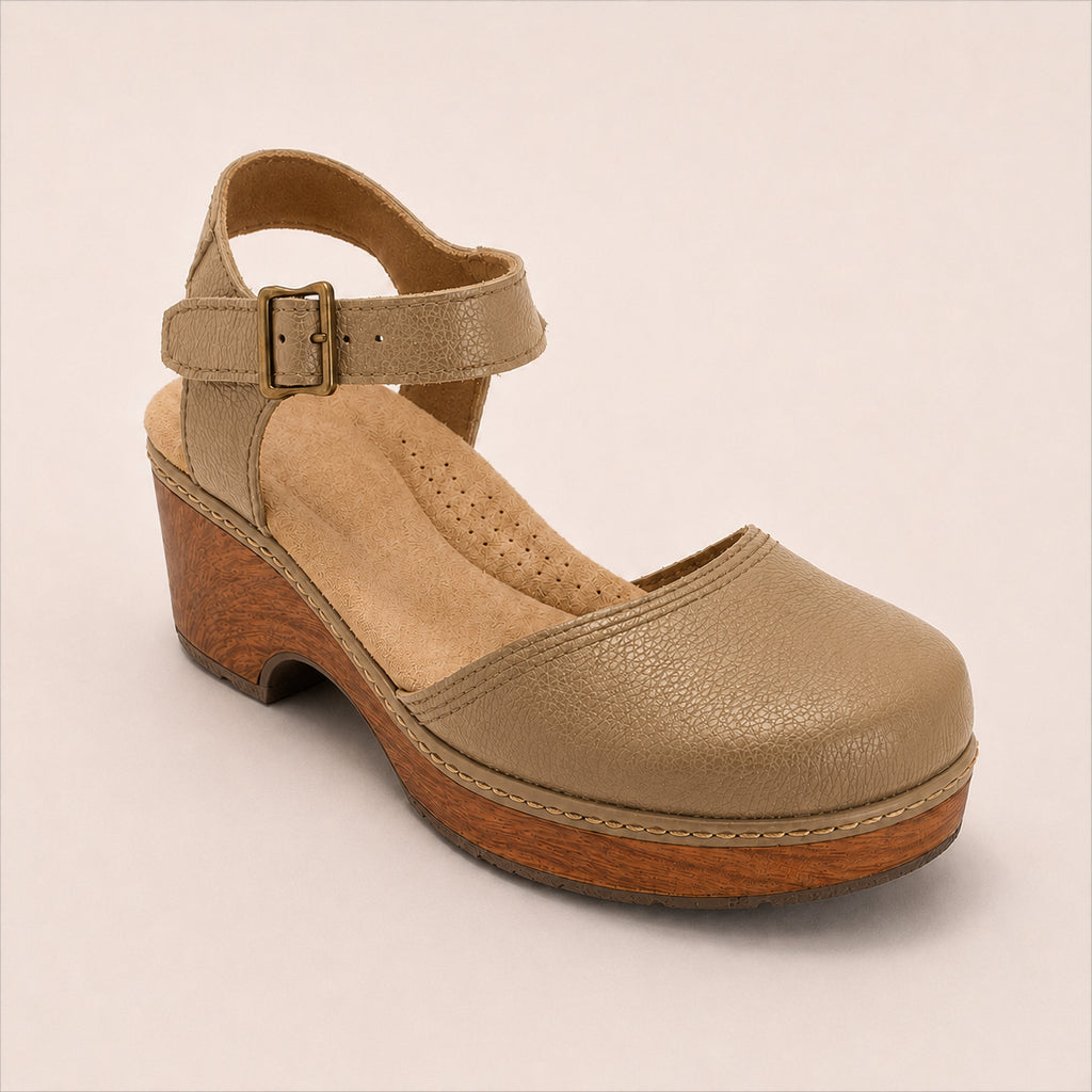 Women's Elegant Genuine Leather Platform Sandals