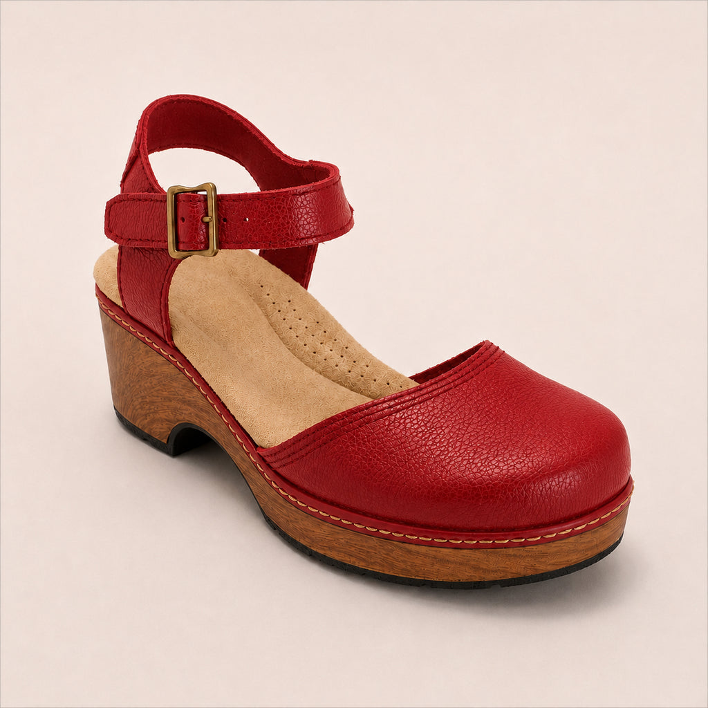 Women's Elegant Genuine Leather Platform Sandals